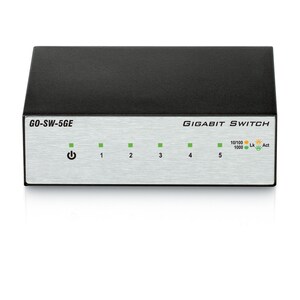 D-Link GO-SW-5GE 5 Ports Ethernet Switch - Gigabit Ethernet - 10/100/1000Base-T - 2 Layer Supported - Twisted Pair - Desktop