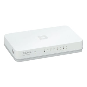 D-Link DGS-1008A 8 Ports Ethernet Switch - 10/100/1000Base-T - 2 Layer Supported - Desktop
