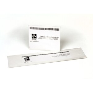 Carte de nettoyage Zebra - Tête d'impression, Rouleau de Transport d'Imprimante, Encodeur Mangétique d'Imprimante