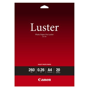 Canon Jato de tinta Papel fotográfico - A4 - 210 mm x 297 mm - 260 g/m² Grammage - 20 Planilha