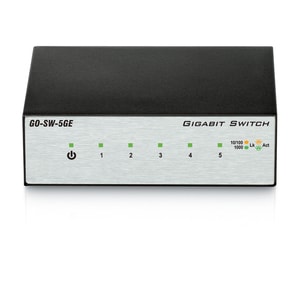 D-Link GO-SW-5GE 5 Anschlüsse Ethernet-Switch - Gigabit-Ethernet - 10/100/1000Base-T - 2 Unterstützte Netzwerkschicht - Ve