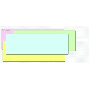 Seiko SLP-4AST Address Label - 28 mm Width x 89 mm Length - Permanent Adhesive - Rectangle - Direct Thermal - Blue, Green,