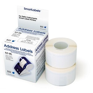 Etiquette d'adresse Seiko SLP-2RLH - 28 mm Largeur x 89 mm Longueur - Permanent Adhésif - Rectangle - Impression thermique