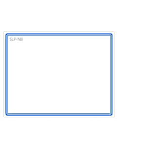 Seiko SLP-NB Name Badge Label - 54 mm Width x 70 mm Length - Rectangle - Direct Thermal - Blue - 160 / Roll - 1 / Box