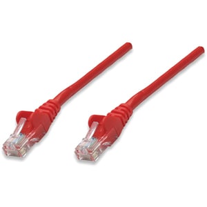 Network Patch Cable, Cat6, 0.5m, Red, CCA, U/UTP, PVC, RJ45, Gold Plated Contacts, Snagless, Booted, Lifetime Warranty - C