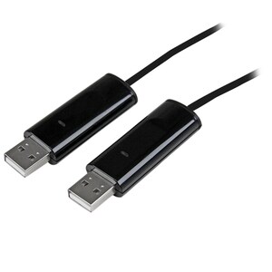 StarTech.com 2 Port USB Keyboard Mouse Switch Cable w/ File Transfer for PC and Mac® - USB File Transfer Cable - Dual Port
