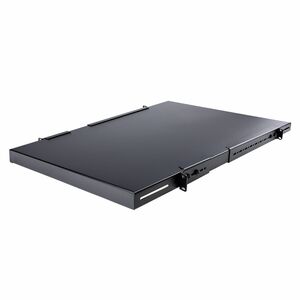 StarTech.com 1U 4-Post 19.5 to 38in Adjustable Mounting Depth Rack Mount Shelf - Heavy Duty Fixed Rack Shelf - 330 lb / 15