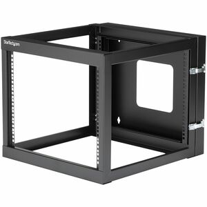StarTech.com 8U 22in Depth Hinged Open Frame Wallmount Server Rack - Cold-rolled Steel (CRS) - 63.37 kg Maximum Weight Cap