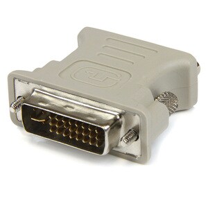 StarTech.com Display adapter - DVI-I (M) - HD-15 (F) - 1 x 15-pin HD-15 Female - 1 x 24-pin DVI-I Video Male - Beige