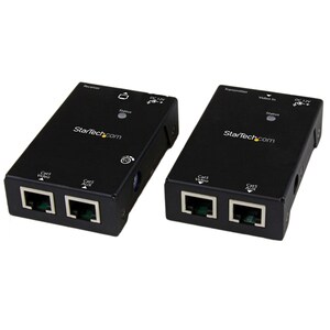 StarTech.com HDMI Over CAT5/CAT6 Extender with Power Over Cable - 50m (165 ft.) HDMI Video/Audio Over Dual Ethernet Cable 