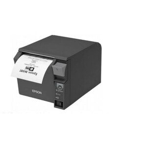 Epson TM- T70II Desktop Direct Thermal Printer - Monochrome - Receipt Print - USB - Serial - With Cutter - Dark Grey - 250