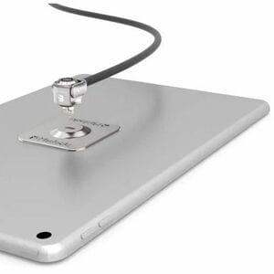 Compulocks Universal Tablet Lock Plate with Keyed Cable Lock Black - Protect your valuables with universal lock that secur