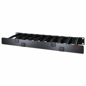 APC AR8612 Cable Organizer - Black - TAA Compliant - Cable Manager - 1U Rack Height