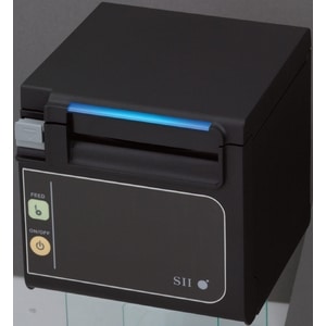 Seiko Qaliber RP-E11 Desktop Direct Thermal Printer - Monochrome - Receipt Print - Fast Ethernet - Ice White - 72 mm (2.83