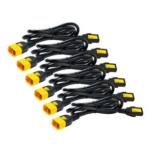 Power Cord Kit (6 ea), Locking, C13 to C14, 1.8m