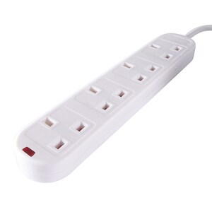 connektgear Surge Suppressor/Protector - 4 x BS 1363/A - 230 V AC - 2 m
