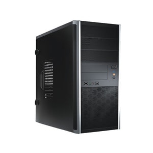 In Win EA035 Computer Case - ATX Motherboard Supported - Mid-tower - Black - 7 x Bay(s) - 1 x 400 W - Power Supply Install