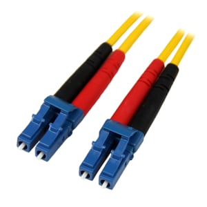 StarTech.com 1m Fiber Optic Cable - Single-Mode Duplex 9/125 LSZH Fiber Jumper Cord - LC/LC - Cable for Network Device, Pa