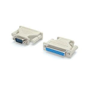 ADAPTADOR CONVERSOR SERIE DB9 A DB9 A DB25 MACHO A HEMBRA