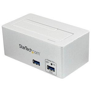 StarTech.com USB 3.0 SATA Hard Drive Docking Station SSD / HDD with integrated Fast Charge USB Hub and UASP For SATA 6 Gbp