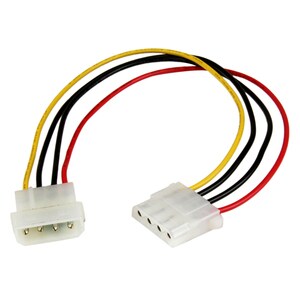 StarTech.com 30cm LP4 Molex Strom Verlängerung - Stecker / Buchse - für Festplatte - LP4 / LP4 - 18 Breite - 1 Stück