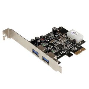 StarTech.com 2 Port USB 3.0 PCI Express Schnittstellenkarte mit UASP und 4 Pin LP4 Molex - 2 Total USB Port(s) - 2 USB 3.0