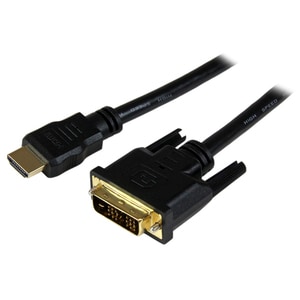 StarTech.com Câble HDMI® vers DVI-D M/M 1,5 m - Cordon HDMI vers DVI-D Mâle / Mâle 1,5 Mètres - Câble pou appareil vidéo, 