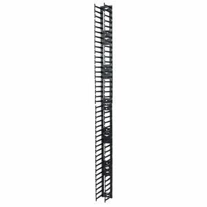 APC Vertical Cable Manager for NetShelter SX 750mm Wide 42U (Qty 2) - Cable Pass-through - Black - 42U Rack Height - 2 Eac