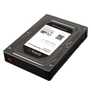 StarTech.com 2.5" to 3.5" SATA Aluminum Hard Drive Adapter Enclosure with SSD / HDD Height up to 12.5mm - Turn a 2.5" SATA