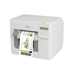 Epson ColorWorks TM-C3500 Desktop - Etikettendruck - Ethernet - USB  - Weiß - 103 mm/s Monodruck - inklusive Cutter, Netzk