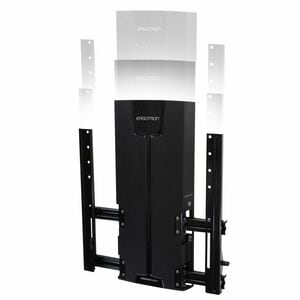 Ergotron Glide Wall Mount for TV - Black - Height Adjustable - 116.8 cm to 160 cm (63") Screen Support - 31.75 kg Load Cap