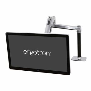 Ergotron LX Series LX HD Sit-Stand. Capacité de charge maximale: 13,6 kg, Taille maximale de l’écran: 116,8 cm (46"). Régl
