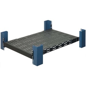 Rack Solutions 2U Heavy Duty Fixed Shelf 28in (D) 500lb Capacity - 19" 1U External