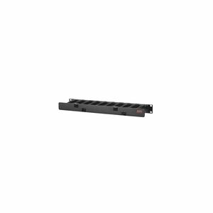 APC Cable Organizer - Black - 1 Each Pack - Cable Manager - 1U Rack Height x 19" Panel Width