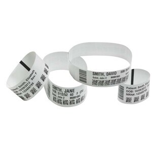Zebra Z-Band UltraSoft Multipurpose Label - TAA Compliant - 25.40 mm Width x 279.40 mm Length - Water Based Adhesive - Rec