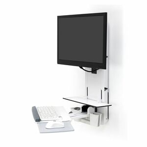 Ergotron StyleView Lift für Monitor, Tastatur, Maus, Scanner - Weiß - Höhenverstellbar - Bildschirmgröße: 61 cm (24 Zoll) 