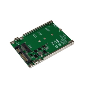StarTech.com M.2 SSD to 2.5in SATA Adapter - M.2 NGFF to SATA Converter - 7mm - Open-Frame Bracket - M2 Hard Drive Adapter