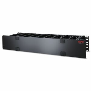 APC AR8603A Cable Organizer - Black - 1 Each Pack - TAA Compliant - Cable Manager - 2U Rack Height