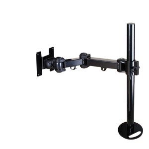 Newstar Full Motion Desk Mount (grommet) for 10-30" Monitor Screen, Height Adjustable - Black - Height Adjustable - 25.4 c