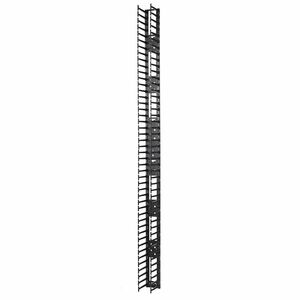 APC AR7588 Cable Organizer - Black - 2 Each Pack - TAA Compliant - Cable Pass-through - 48U Rack Height