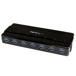 StarTech.com Hub SuperSpeed USB 3.0 avec 7 ports - Concentrateur USB 3.0 avec adaptateur d'alimentation - 7 Total de ports