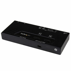 StarTech.com 2X2 HDMI Matrix Switch with Automatic and Priority Switching â€" 2 In 2 Out HDMI Matrix Splitter Auto Selecto