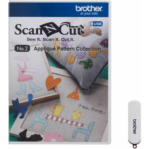 Brother ScanNCut Appliqué Pattern Collection - Utility - USB Drive