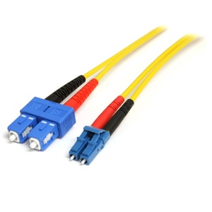 StarTech.com 10m Fiber Optic Cable - Single-Mode Duplex 9/125 LSZH Fiber Jumper Cord - LC/SC - Cable for Network Device, P