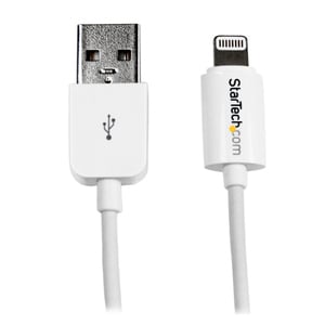 StarTech.com 3m (10ft) Long White AppleÂ® 8-pin Lightning Connector to USB Cable for iPhone / iPod / iPad - Charge and Syn