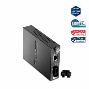 100Base-TX to 100Base-FX Multi Mode SC Fiber Converter (2KM)
