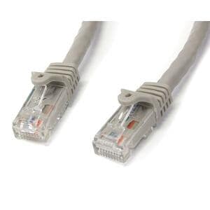 StarTech.com 5m CAT6 Ethernet Cable - Grey Snagless Gigabit - 100W PoE UTP 650MHz Category 6 Patch Cord UL Certified Wirin