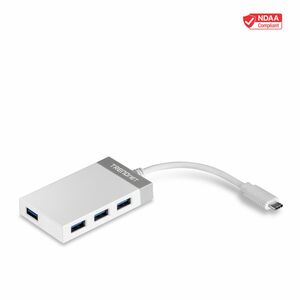 Hub USB TRENDnet TU3-H4E - USB - Externe - 4 Total de ports USB - 4 Port(s) USB 3.0 - PC, PC, Mac