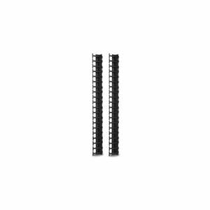 APC AR7721 Cable Organizer - Black - 2 Each Pack - TAA Compliant - Cable Manager - 42U Rack Height