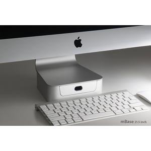 Rain Design mBase 21.5IN iMac - Up to 21.50" Screen Support - 2" Height x 6.80" Width x 6.60" Depth - Desktop - Aluminum -